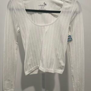 Free People Ivory Blouse